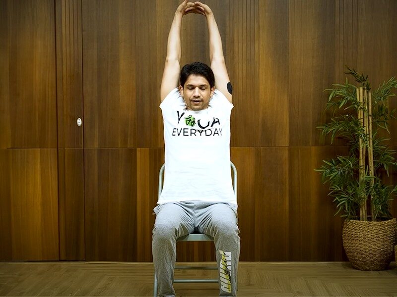13 Desk Yoga Poses Which Are Perfect For The Office Yoga At Your Desk 10 seated mountain pose