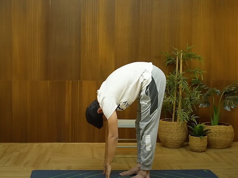 13 Desk Yoga Poses Which Are Perfect For The Office Yoga At Your Desk 13 standing forward fold