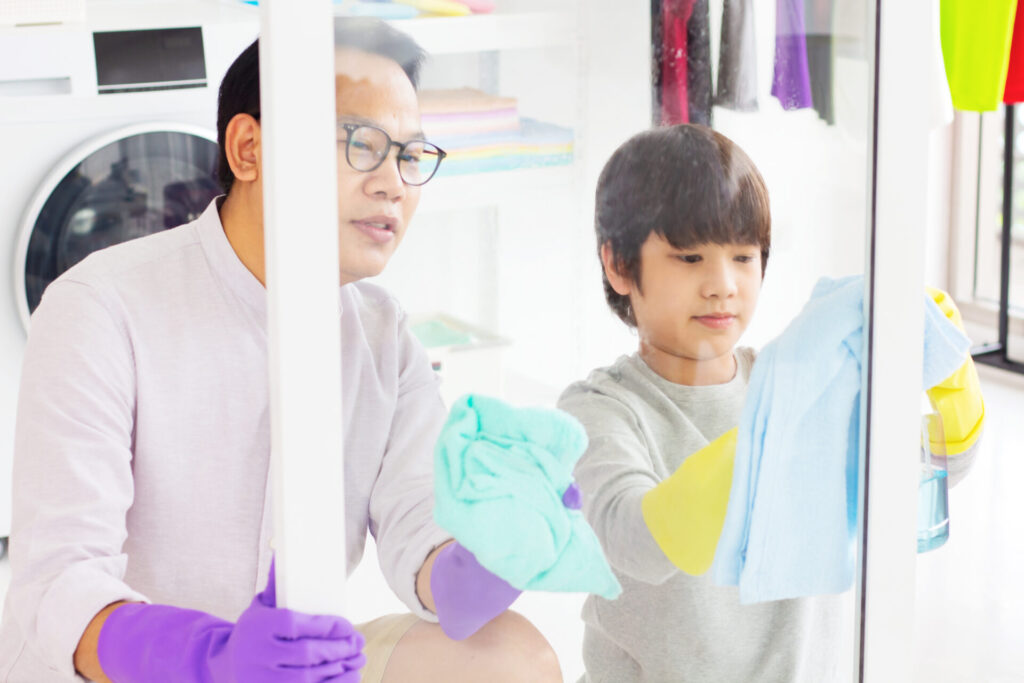 Healthy Lifestyle: Now or Never? 3 vecteezy asian father and son wiping the glass 1739175