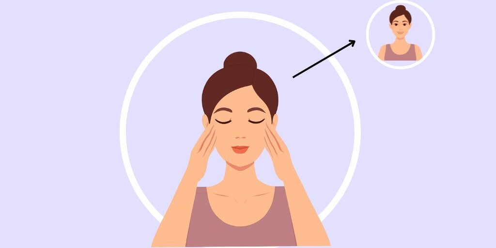 Face Yoga: Before and After.