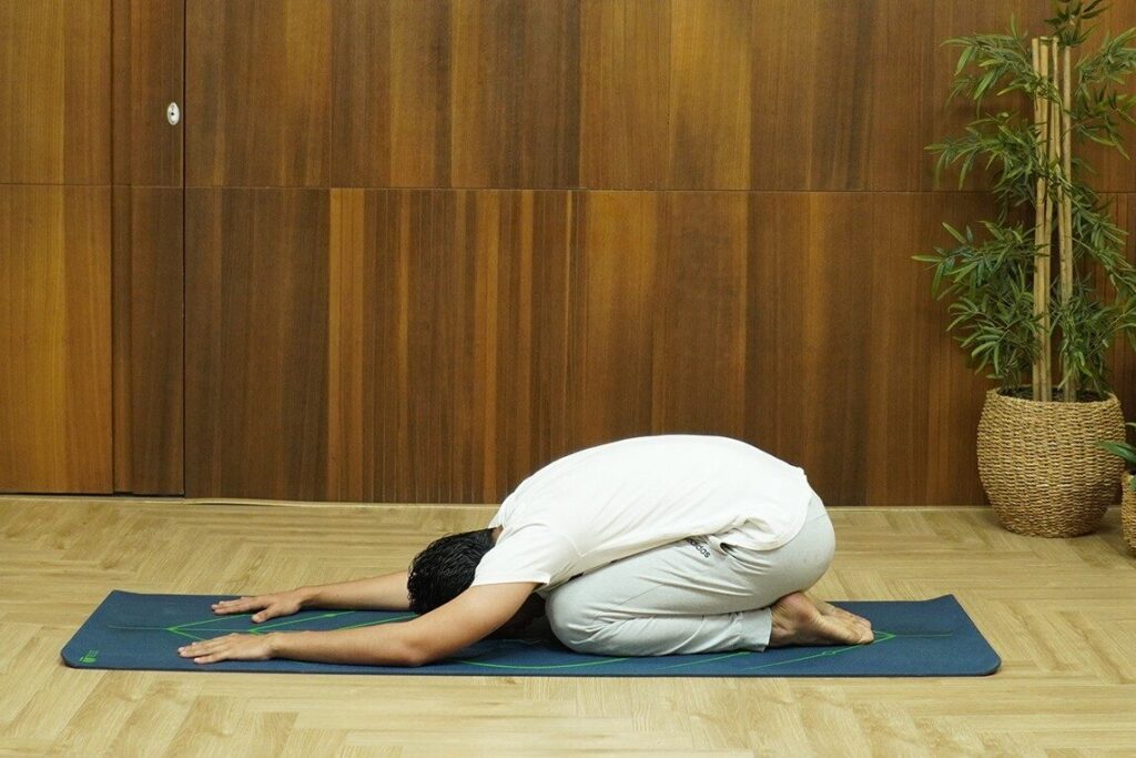 Yoga to support postpartum health 6 childs pose