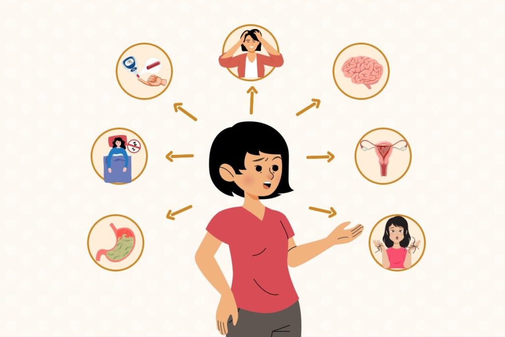 10 Effective Yoga Asanas for PCOD 3 Woman lost in thought 1