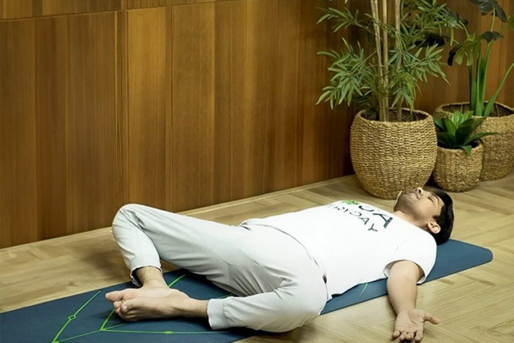 Yoga for Hormonal Balance in Women: PCOS, Menopause & Thyroid Support 12 Supta Baddha Konasana