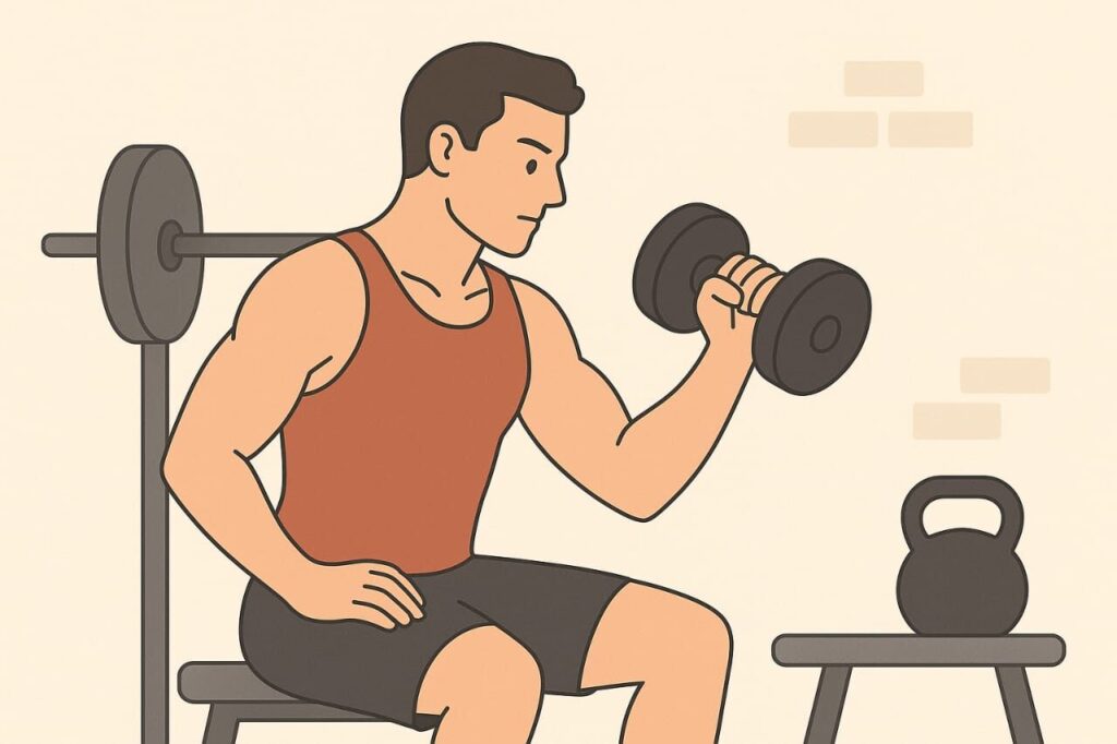 Is Walking Enough? Why Strength Training Completes Fitness 2 Man performing strength training workout to build lean muscle naturally