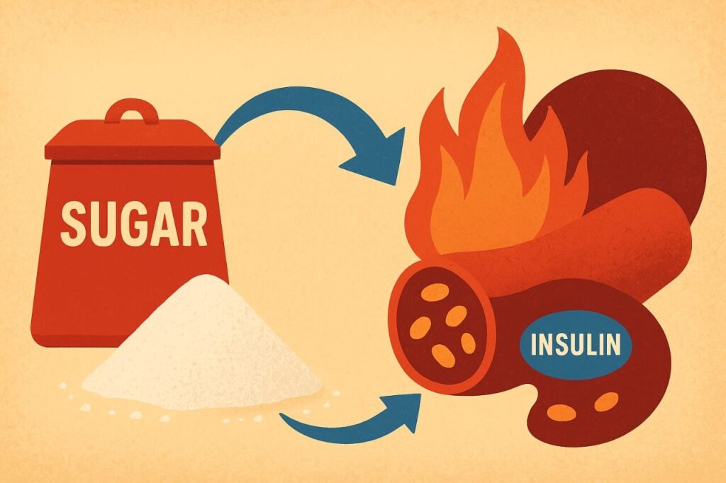 Inflammation: The Missing Link Between Sugar and Diabetes 1 Relation between sugar and insulin