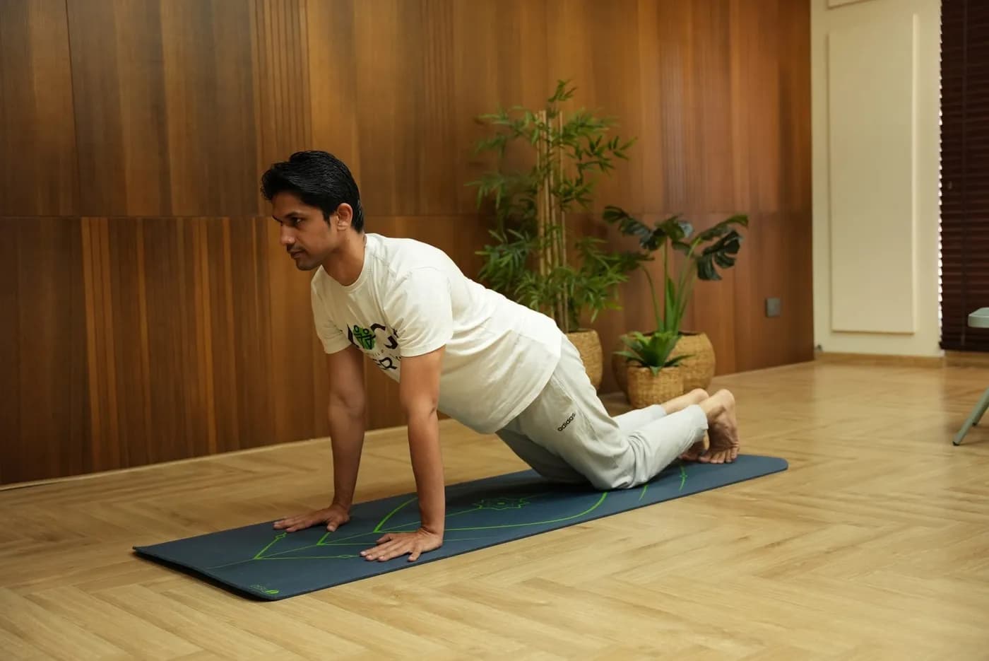 Marjariasana (Cat-Cow Pose) practice for spinal flexibility
