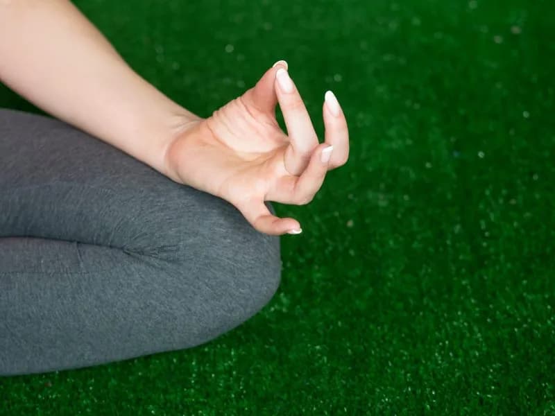 close up of female hand zen gesturing lotus posit 2026 01 09 13 54 39 utc