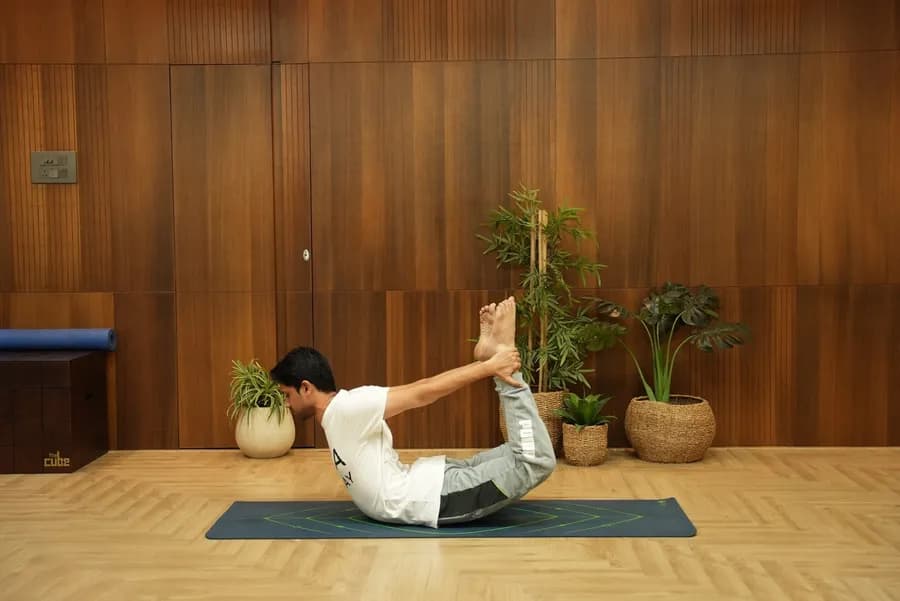 Dhanurasana (Bow Pose) yoga backbend