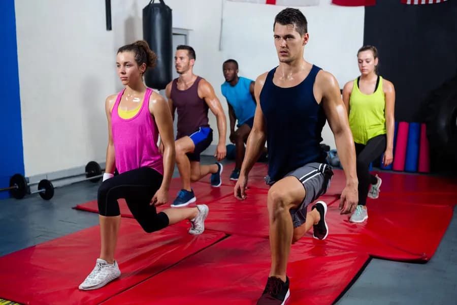 Person performing a HIIT workout at home, illustrating a beginner-friendly high-intensity interval training routine