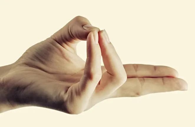 Prana Mudra hand gesture for life energy and vitality