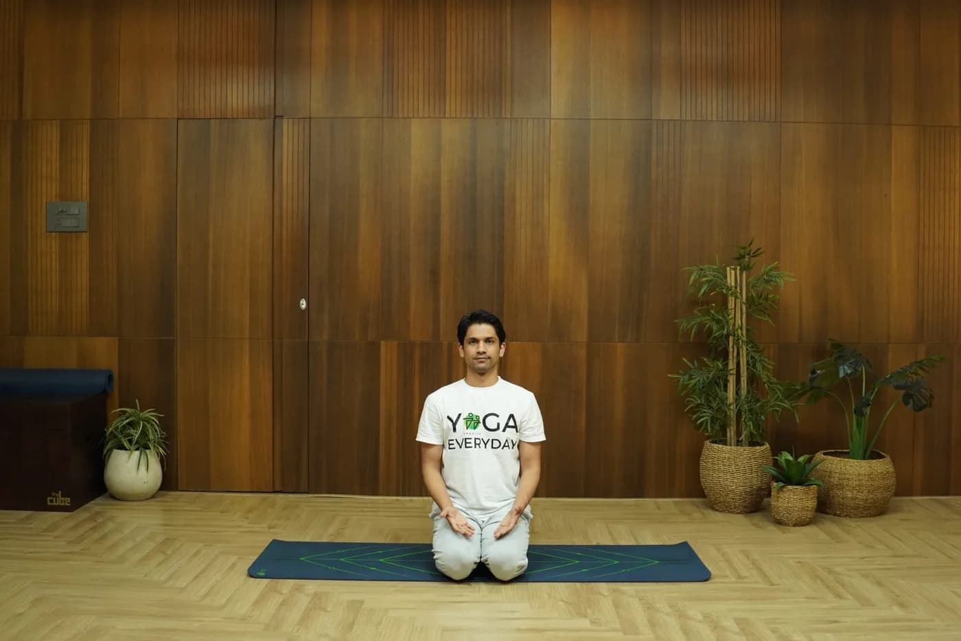 Vajrasana (Thunderbolt Pose) kneeling yoga posture